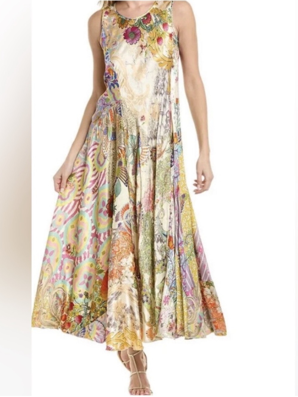 Johnny Was Alyssa Maxi Dress Multi Color Pattern Women Size XS Floral NWT